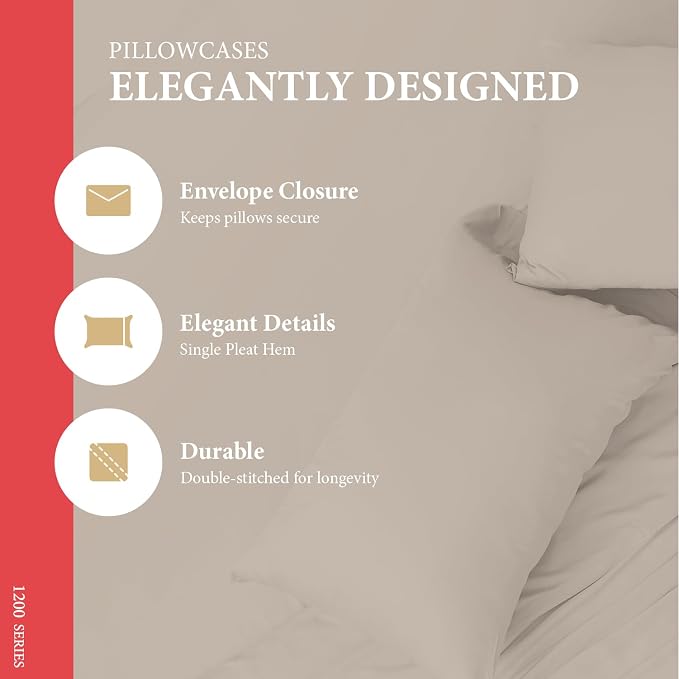 100% Egyptian Cotton King Size Sheets Set - Image 5