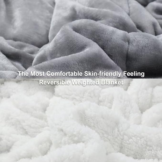 Alomidds Sherpa Fleece Weighted Blanket - Image 2