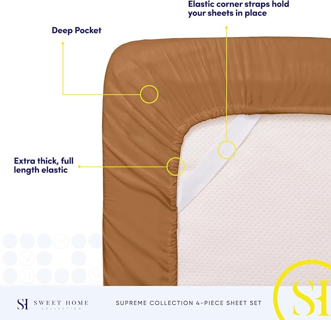 Twin Sheets - Breathable Luxury Sheets - 1800 Supreme Collection Extra Soft - Image 5