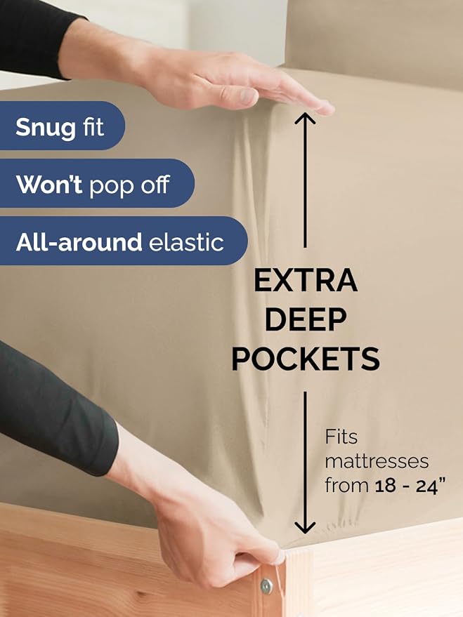 Extra Deep Cal King Fitted Sheet - Image 2