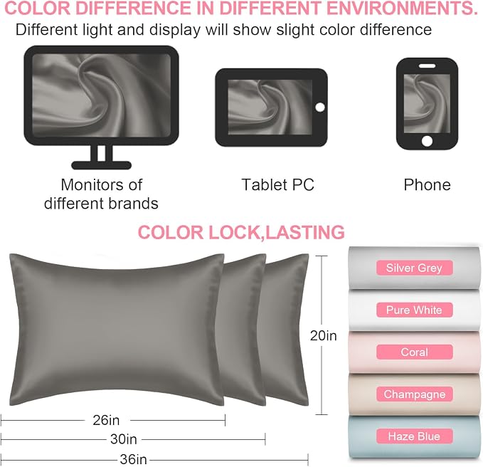 Silk Pillow Cases Standard Size - Image 7