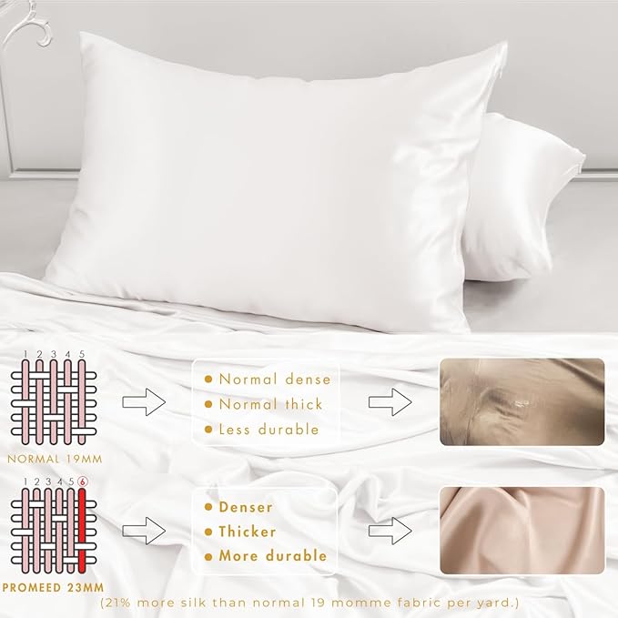 PROMEED 100% Mulberry Silk Toddler Pillowcase 13 x 18, Premium Natural 23 Momme - Image 5