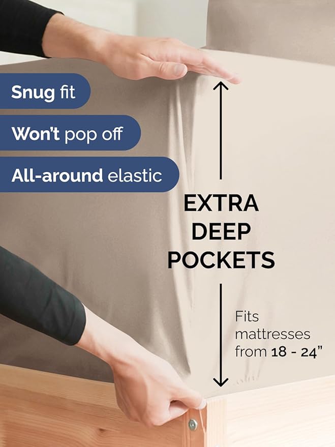 Extra Deep Twin XL Fitted Sheet - Image 2