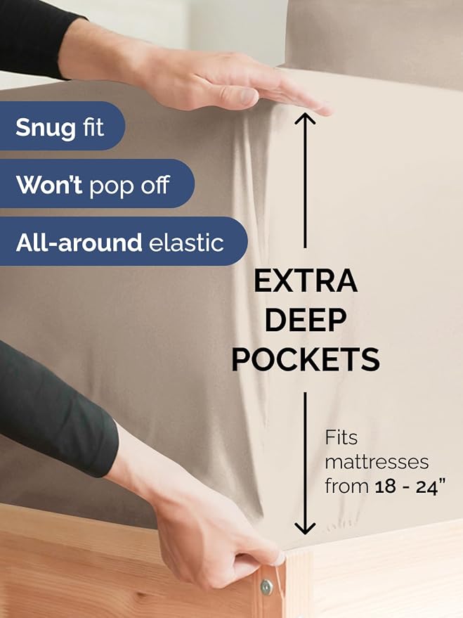 Extra Deep King Fitted Sheet - Image 2