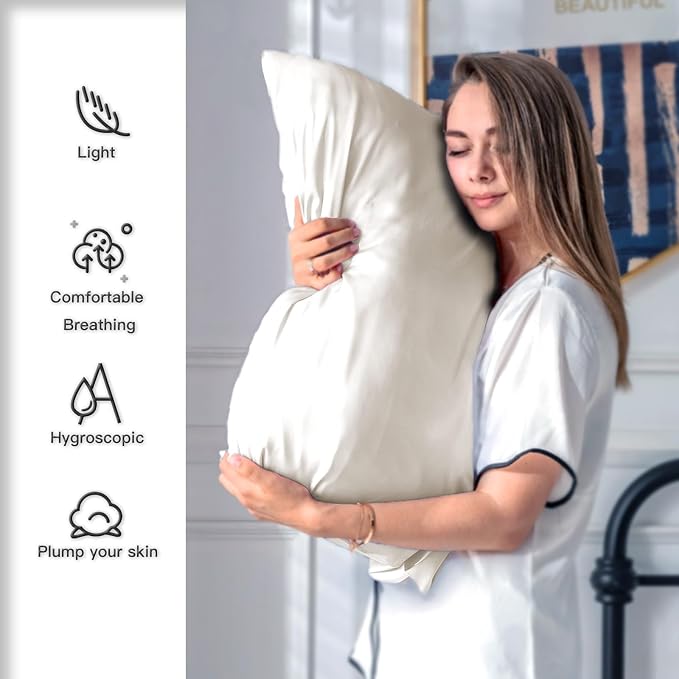 Natural Mulberry Silk Pillowcase - Image 3