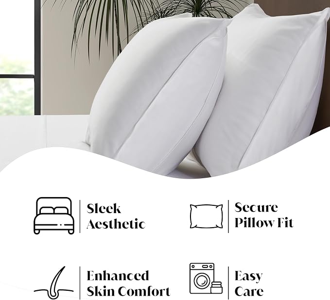 Luxury Bamboo Market | Queen Envelope Pillowcase Set | 100% Viscose Made from - Image 5