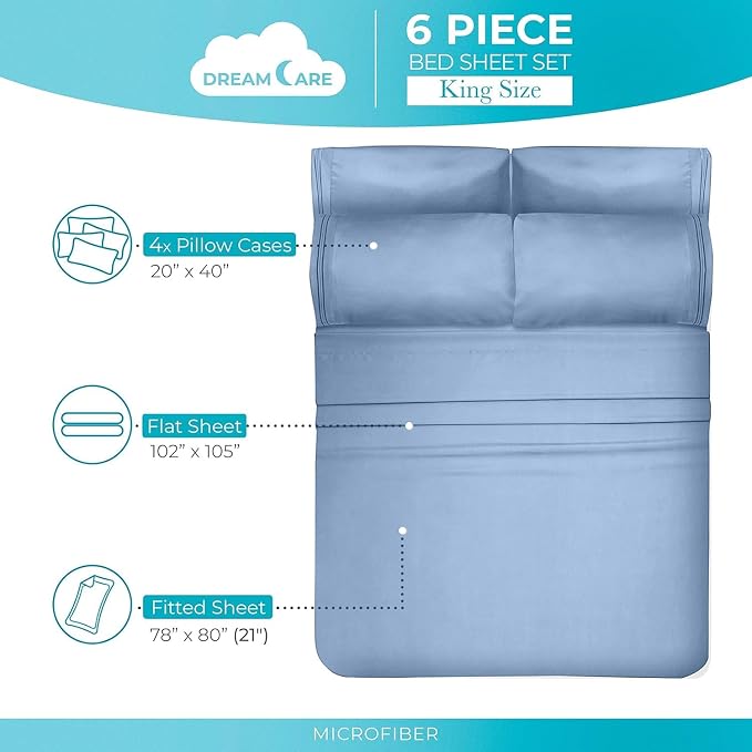 DREAMCARE Queen Sheet Set - Image 4