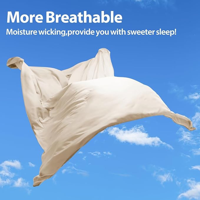 Bamboo Viscose Flat Sheets Only, 400 Thread Count Sateen Weave Twin Size Flat - Image 6