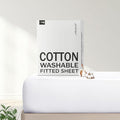 FreshCulture Pure Cotton Fitted Sheets Full Size, 300 Thread Count Percale by FreshCulture