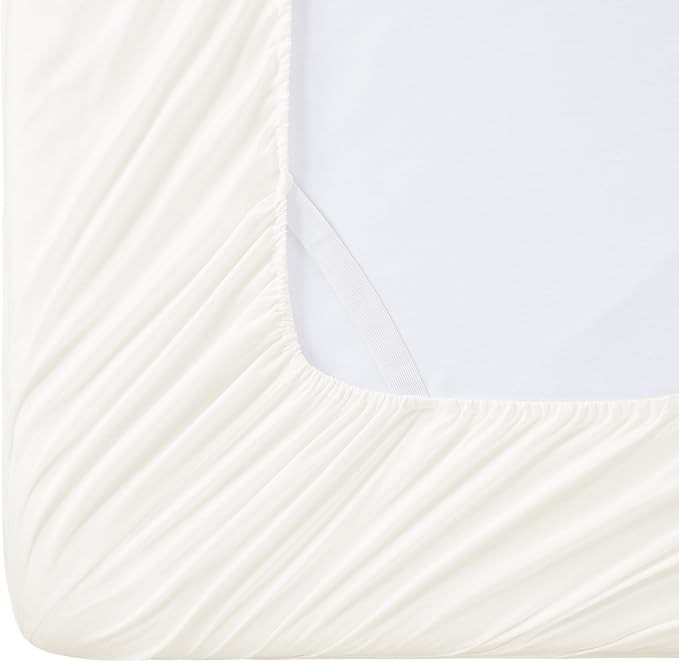 Twin XL Fitted Sheet Only with Full Elastic & Built in Corner Sheet Straps to - Image 5