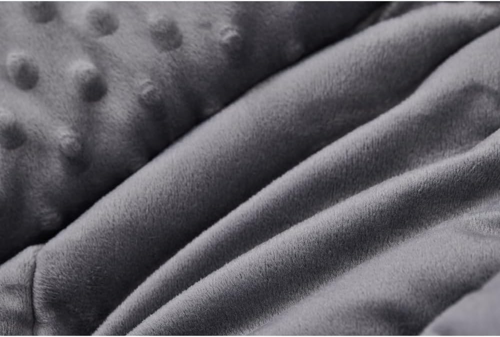 TONGDADA Minky Weighted Blanket | 40''x60'', 7lbs | Cozy and Soft Minky - Image 7