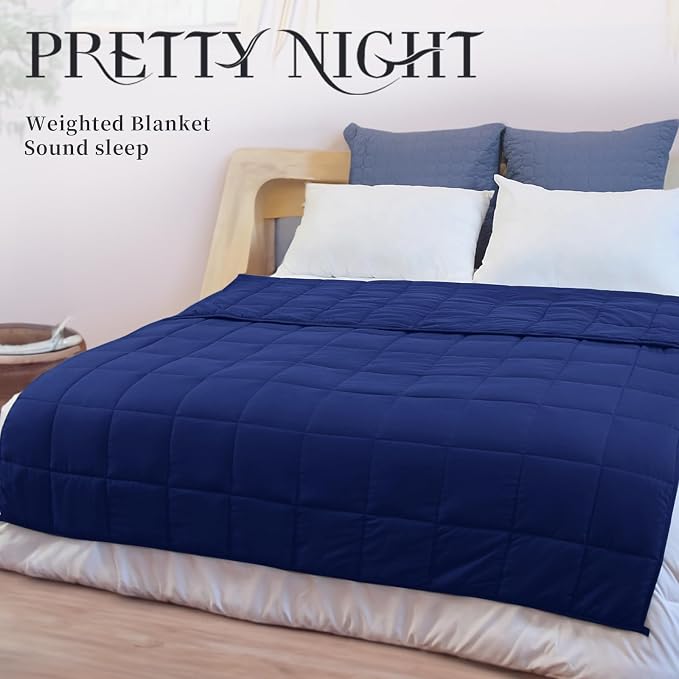 Weighted Blanket 88''x104''x20lbs Weighted Blankets NavyBlue heavey Blanket - Image 3