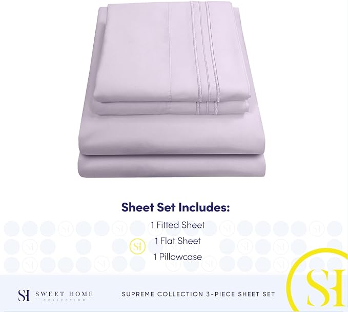 Twin XL Sheets - Breathable Luxury Sheets - 1800 Supreme Collection Extra Soft - Image 4