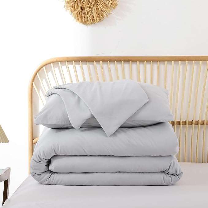 ROSGONIA Gray Comforter Set Queen - Image 8