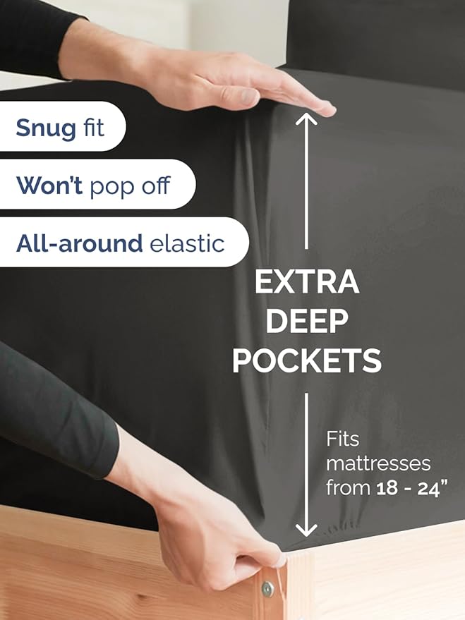 Extra Deep Split King Fitted Sheet - Image 2