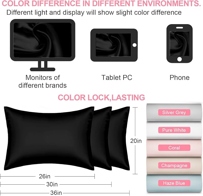 Silk Pillow Cases Standard Size - Image 7