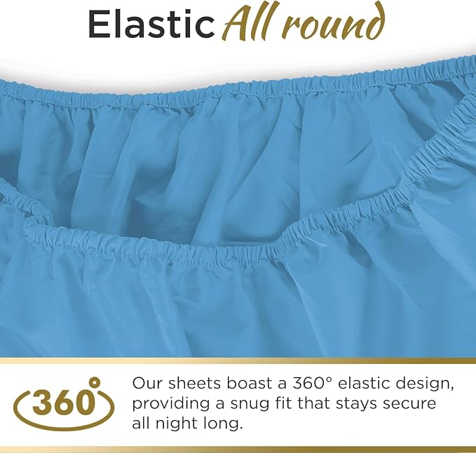 Microfiber 2 Twin XL Fitted Bottom Bed Sheets 1800 Ultra Soft and Comfy - Image 6
