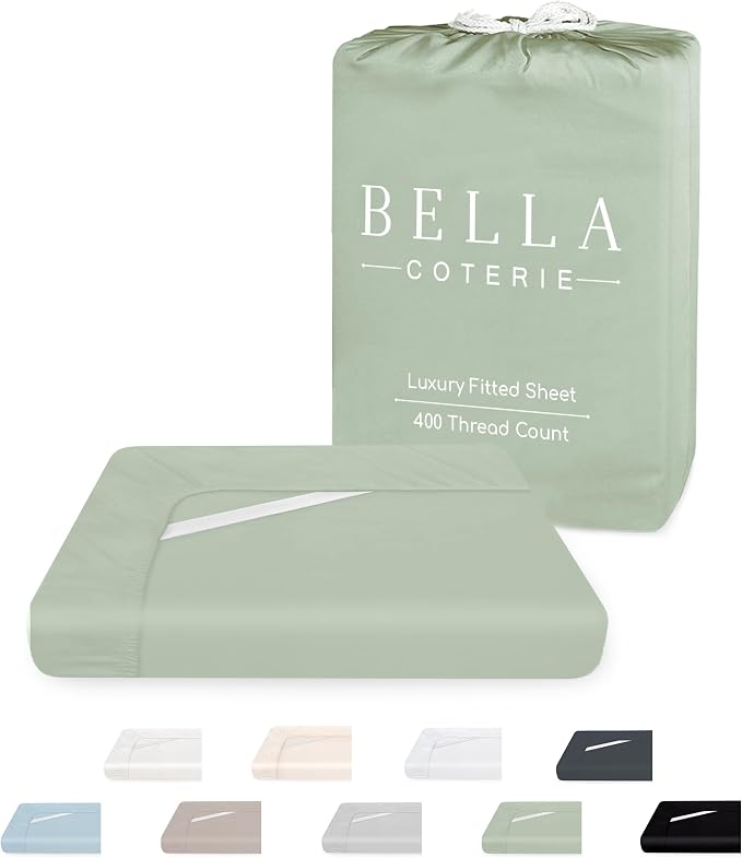 Bella Coterie Luxury Bamboo Viscose King Size Fitted Sheet Only | 100% by BC