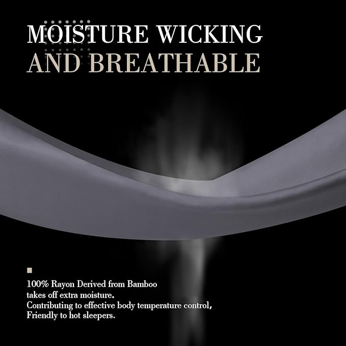 WishSmile Cooling Queen Pillowcases Set of 2 Breathable Cool Silky Soft Rayon - Image 5