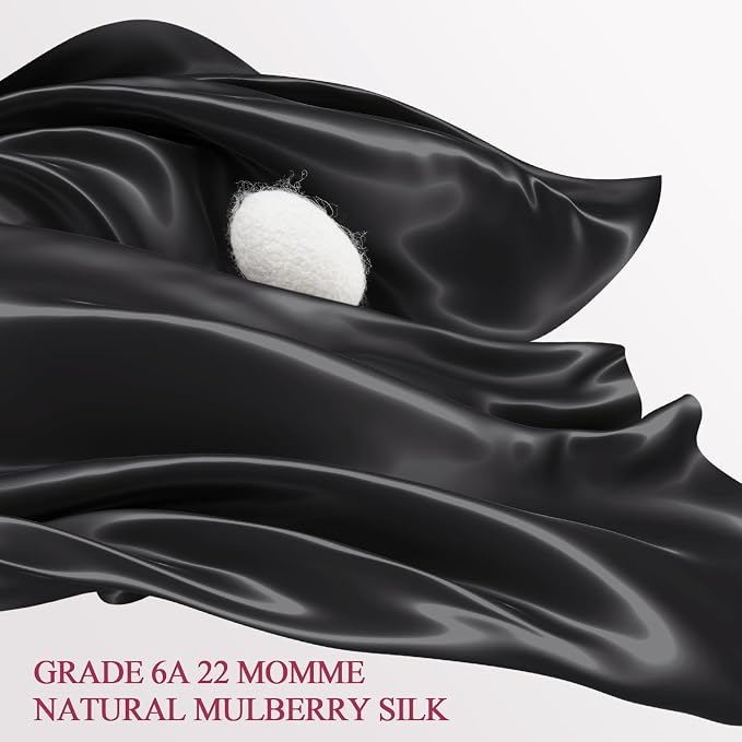 100% Silk Pillow Cases 2 Pack Standard Size Mulberry Silk Pillowcase Set of 2 - Image 2