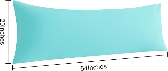 NTBAY Body Pillow Cases Set of 2, 2 Pack Brushed Microfiber 20x54 Pillow Cases - Image 3