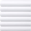 GOLD TEXTILES Full Flat Sheet 12 Pack – Brushed Microfiber Top Sheets by GOLDTEXTILES