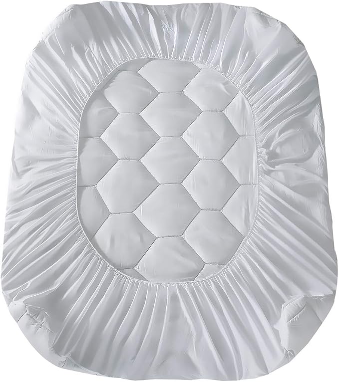Twin Mattress Pad, 8-21" Deep Pocket Protector Ultra Soft Quilted Fitted Topper - Image 6