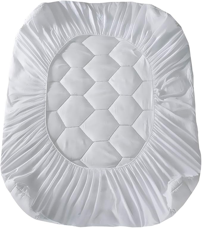 Full Mattress Pad, 8-21" Deep Pocket Protector Ultra Soft Quilted Fitted Topper - Image 6