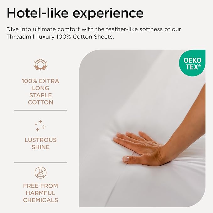 Threadmill Luxury 800 Thread Count 100% Cotton Sheets - Image 3
