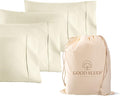 Set of 4 Pillow Cases King, 800 TC 100% Egyptian Cotton, Silky Soft Sateen by GoodSleepBedding