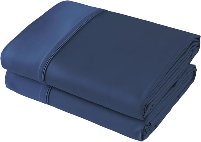 Flat Sheet Only 2 Pack, Calking Size 400 Thread Count 100% Egyptian Cotton Flat by ShunjieHome