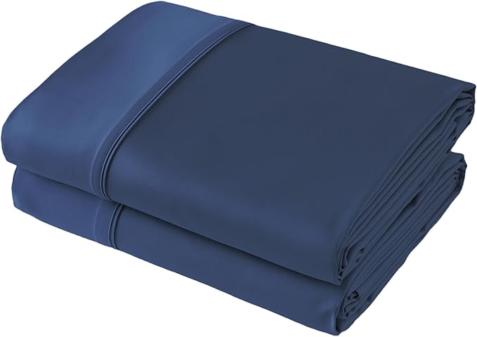 Flat Sheet Only 2 Pack, Full Size 400 Thread Count 100% Egyptian Cotton Flat by ShunjieHome