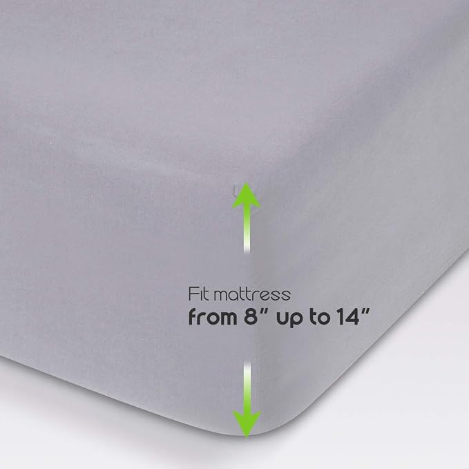 Fitted Sheet- COSMOPLUS Twin Fitted Sheet Only（No Flat Sheet or Pillow Shams） - Image 4