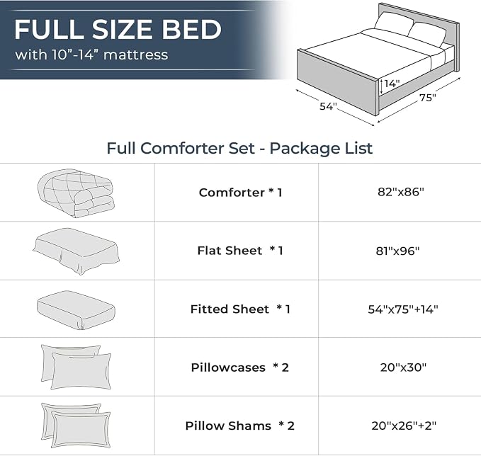 HEVUMYI Cream Yellow Full Comforter Set - Image 8