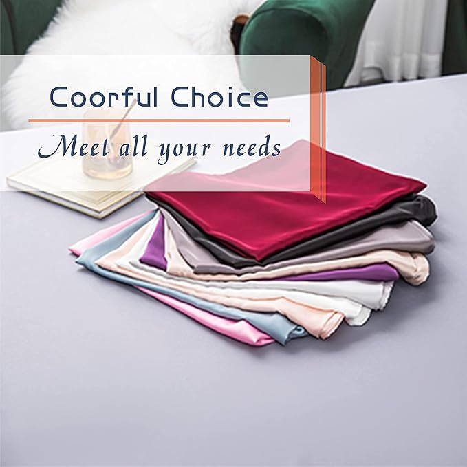 2 Pcs Mulberry Silk Pillowcase for Hair and Skin, Cooling Silk Pillow Case - Image 7