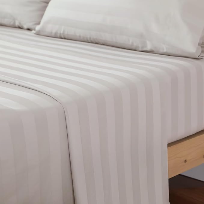 2-Pack Cotton TwinXL Flat Sheet Only, 600 Thread Count 100% Egyptian Cotton Top - Image 7