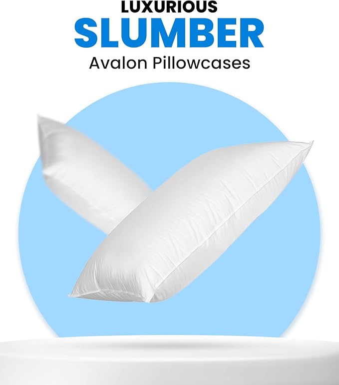 Avalon Bedding Pillow Cases Standard Size White Pillow Cases Set of 12 Cotton - Image 4