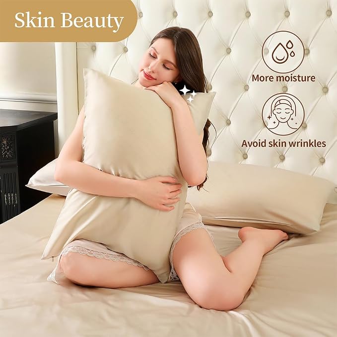 Mulberry Silk Pillowcase for Hair and Skin Standard Size 20"X 26" - Image 4