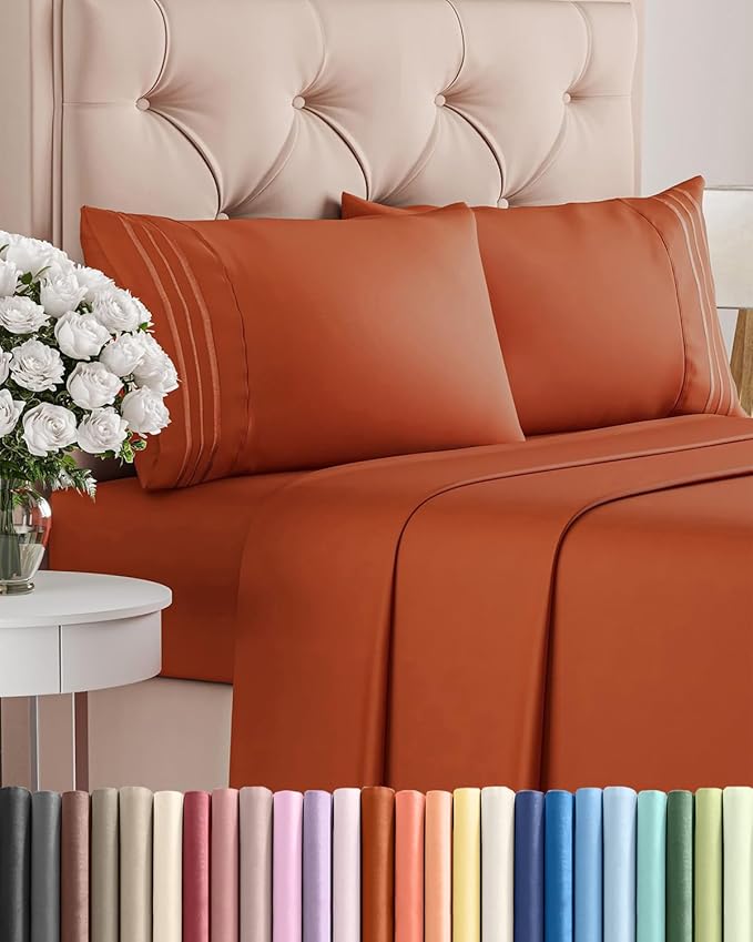 King Size 4 Piece Sheet Set by CGKUnlimited