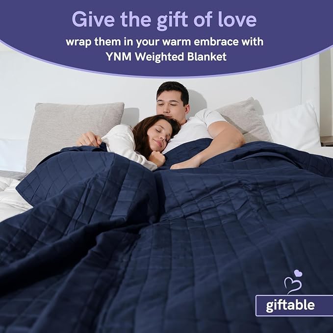 YnM 17lbs Weighted Blanket for Adults, Cotton Heavy Bed Throw Blanket - Image 8