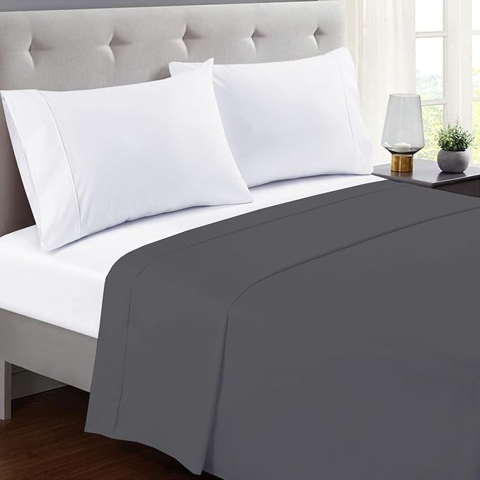 GOLD TEXTILES Queen Flat Sheet 12 Pack – Brushed Microfiber Top Sheets - Image 2