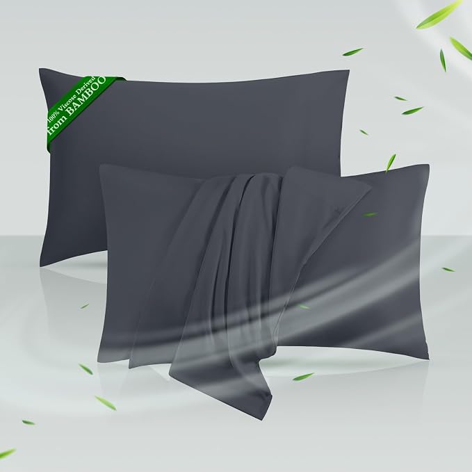 Cooling Pillowcases King Size Set of 2, Viscose Derived from Bamboo by HOTSLEEPERSHEETS