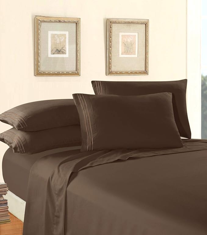 Elegant Comfort Luxury Soft 1500 Thread Count Egyptian Quality 3-Piece Sheet - Image 3