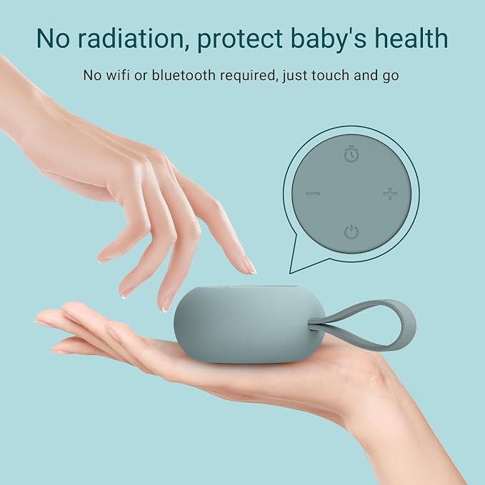 Portable Baby Sound Machine 15 Hours Battery Life, Registry Gift, Clips on Baby - Image 5