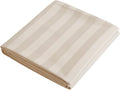 Flat Sheet Only Cal King Size, 400 TC 100% Egyptian Cotton Flat Sheet Striped by ShunjieHome