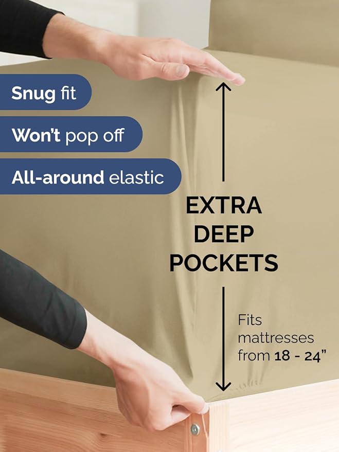 Extra Deep Cal King Fitted Sheet - Image 2
