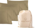 1000 TC Taupe Standard Pillowcases Set of 4 100% Egyptian Cotton Pillow Cases by GoodSleepBedding