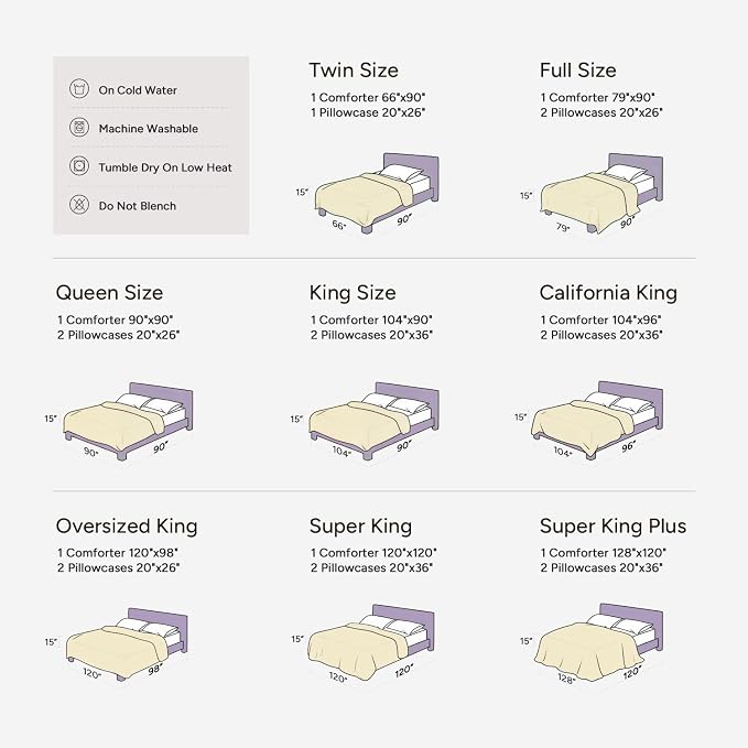 Andency Oatmeal Comforter Set Full Size, 3 Pieces Boho Tassel Lightweight - Image 8