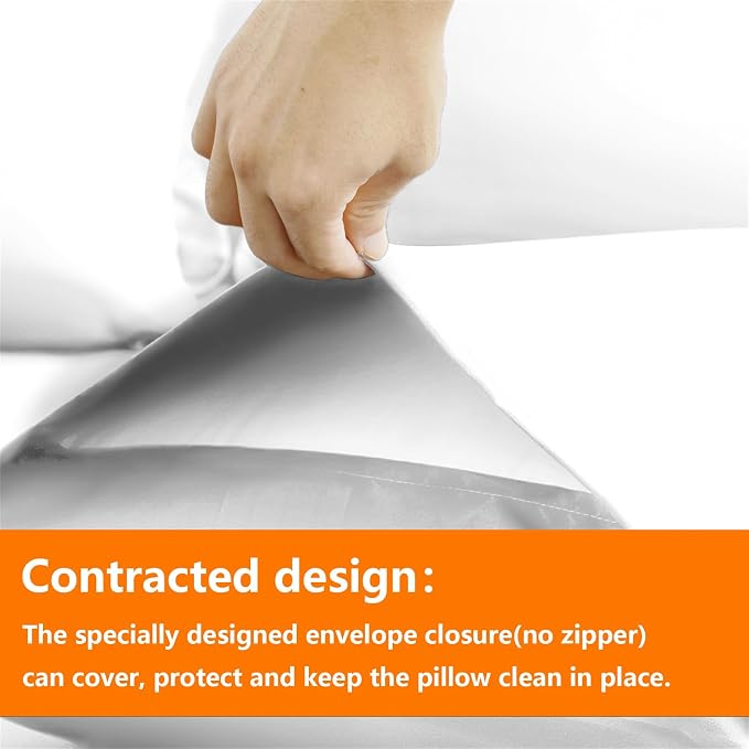 TAIMIT White King Size Comforter Set - Image 4