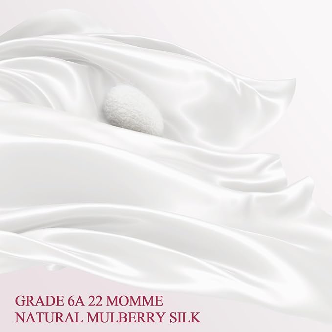 100% Silk Pillow Cases 2 Pack Standard Size Mulberry Silk Pillowcase Set of 2 - Image 2